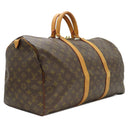 ルイヴィトン LOUIS VUITTON キーポル 50 M41426 モノグラム モノグラムキャンバス ボストンバッグ ゴールド金具 茶 鍵・パドロック・ポワニエ欠品