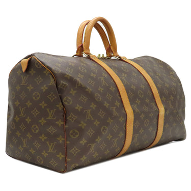 ルイヴィトン LOUIS VUITTON キーポル 50 M41426 モノグラム モノグラムキャンバス ボストンバッグ ゴールド金具 茶 鍵・パドロック・ポワニエ欠品