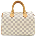 ルイヴィトン LOUIS VUITTON スピーディ 25 N41371 ダミエアズール ダミエアズールキャンバス ハンドバッグ ゴールド金具 白 鍵/パドロック欠品