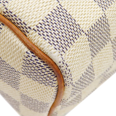 ルイヴィトン LOUIS VUITTON スピーディ 25 N41371 ダミエアズール ダミエアズールキャンバス ハンドバッグ ゴールド金具 白 鍵/パドロック欠品