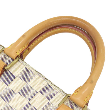 ルイヴィトン LOUIS VUITTON スピーディ 25 N41371 ダミエアズール ダミエアズールキャンバス ハンドバッグ ゴールド金具 白 鍵/パドロック欠品