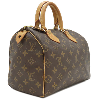 ルイヴィトン LOUIS VUITTON スピーディ 25 M41109 モノグラム モノグラムキャンバス ハンドバッグ ゴールド金具 茶 鍵/パドロック欠品