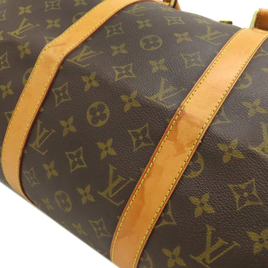 ルイヴィトン LOUIS VUITTON キーポル バンドリエール50 M41416 モノグラム モノグラムキャンバス ボストンバッグ ゴールド金具 茶 鍵・パドロック・ポワニエ欠品