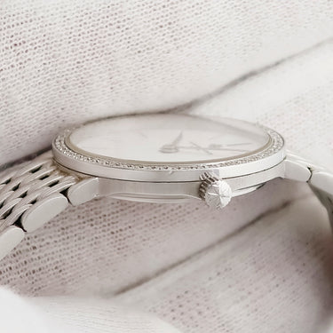 腕時計 ヴァシュロン・コンスタンタン VACHERON CONSTANTIN 27593/454G-3 クオーツ レディース K18WG無垢 純正ダイヤ ヴィンテージ ラウンド