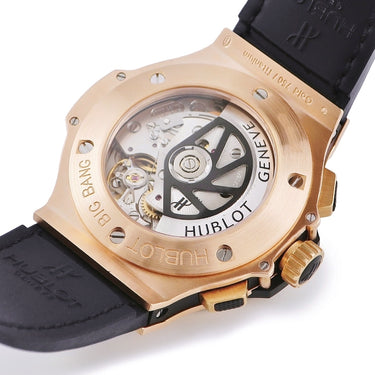 腕時計 ウブロ HUBLOT ビッグバン アエロバン 311.PX.1180.GR.1104 自動巻き メンズ K18RG無垢 純正ダイヤ 黒 バー スケルトン