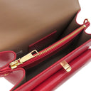 マークジェイコブス MARC JACOBS ザ アップタウン トゥル―レッド レザー 2WAYバッグ ゴールド金具 赤