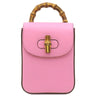 グッチ GUCCI バンブー 3WAY ミニ ハンドバッグ 702106 ピンク レザー 2WAYバッグ ゴールド金具 ハンドバッグ ショルダー リュック