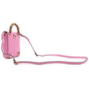 グッチ GUCCI バンブー 3WAY ミニ ハンドバッグ 702106 ピンク レザー 2WAYバッグ ゴールド金具 ハンドバッグ ショルダー リュック