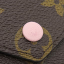 ルイヴィトン LOUIS VUITTON ポルトフォイユ ヴィクトリーヌ M62360 ローズバレリーヌ モノグラムキャンバス 三つ折り財布 ゴールド金具 コンパクト 茶 バイカラー 文字刻印消し跡あり