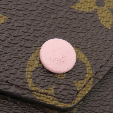 ルイヴィトン LOUIS VUITTON ポルトフォイユ ヴィクトリーヌ M62360 ローズバレリーヌ モノグラムキャンバス 三つ折り財布 ゴールド金具 コンパクト 茶 バイカラー 文字刻印消し跡あり