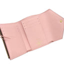 ルイヴィトン LOUIS VUITTON ポルトフォイユ ヴィクトリーヌ M62360 ローズバレリーヌ モノグラムキャンバス 三つ折り財布 ゴールド金具 コンパクト 茶 バイカラー 文字刻印消し跡あり