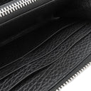 メゾン マルタン マルジェラ MAISON MARTIN MARGIELA 4ステッチ ジップアラウンド ウォレット S56UI0110 ブラック カーフレザー 長財布 シルバー金具 黒