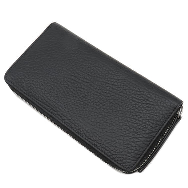 メゾン マルタン マルジェラ MAISON MARTIN MARGIELA 4ステッチ ジップアラウンド ウォレット S56UI0110 ブラック カーフレザー 長財布 シルバー金具 黒