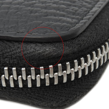 メゾン マルタン マルジェラ MAISON MARTIN MARGIELA 4ステッチ ジップアラウンド ウォレット S56UI0110 ブラック カーフレザー 長財布 シルバー金具 黒