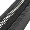 メゾン マルタン マルジェラ MAISON MARTIN MARGIELA 4ステッチ ジップアラウンド ウォレット S56UI0110 ブラック カーフレザー 長財布 シルバー金具 黒