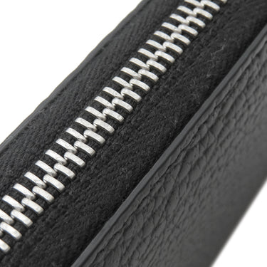 メゾン マルタン マルジェラ MAISON MARTIN MARGIELA 4ステッチ ジップアラウンド ウォレット S56UI0110 ブラック カーフレザー 長財布 シルバー金具 黒