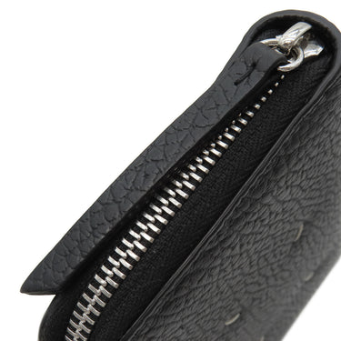 メゾン マルタン マルジェラ MAISON MARTIN MARGIELA 4ステッチ ジップアラウンド ウォレット S56UI0110 ブラック カーフレザー 長財布 シルバー金具 黒