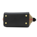 バーバリー BURBERRY ミニ バンウェル 8084024 ブラック×ブラウン レザー 2WAYバッグ ゴールド金具 黒 ショルダーバッグ ハンドバッグ