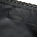 クリスチャン・ディオール Christian Dior トロッター ブラック×ネイビー レザー ジャガード ショルダーバッグ シルバー金具 黒 紺