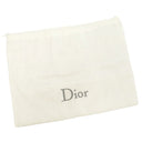 クリスチャン・ディオール Christian Dior トロッター ブラック×ネイビー レザー ジャガード ショルダーバッグ シルバー金具 黒 紺