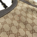 グッチ GUCCI Dリング ショルダーバッグ 189835 ベージュ×ブラウン GGキャンバス トートバッグ ゴールド金具 茶