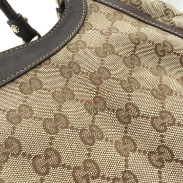 グッチ GUCCI Dリング ショルダーバッグ 189835 ベージュ×ブラウン GGキャンバス トートバッグ ゴールド金具 茶