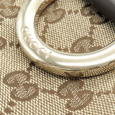 グッチ GUCCI Dリング ショルダーバッグ 189835 ベージュ×ブラウン GGキャンバス トートバッグ ゴールド金具 茶
