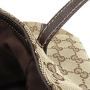 グッチ GUCCI Dリング ショルダーバッグ 189835 ベージュ×ブラウン GGキャンバス トートバッグ ゴールド金具 茶