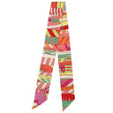 エルメス HERMES ツイリー ローズ×コライユ×ヴェールフルーレセント シルク スカーフ 【ASTROLOGIE NOUVELLE/新たなる占星術】