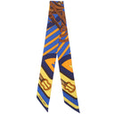 エルメス HERMES ツイリー オレンジ×マリン×ジョーヌ シルク スカーフ 【COACHING/コーチング】