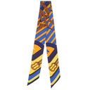 エルメス HERMES ツイリー オレンジ×マリン×ジョーヌ シルク スカーフ 【COACHING/コーチング】