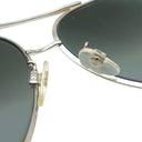 シャネル CHANEL ティアドロップ 59□14 4194-Q-A ホワイトXシルバー メタル レザー サングラス シルバー金具 白 チェーンモチーフ グレーレンズ