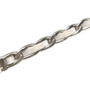 シャネル CHANEL ティアドロップ 59□14 4194-Q-A ホワイトXシルバー メタル レザー サングラス シルバー金具 白 チェーンモチーフ グレーレンズ