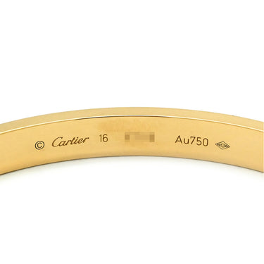 カルティエ Cartier LOVE ラブブレス B6035516 イエローゴールド K18YG #16 ブレスレット 750 18K 18金 バングル