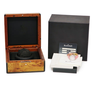 腕時計 ブランパン BLANCPAIN レディバード 0096 46A1 56 自動巻き レディース 純正ダイヤ ピンク シェル ハート 限定28本