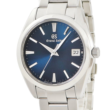 腕時計 グランドセイコー Grand Seiko 9F クォーツ SBGV225 9F82-0AF0 クオーツ メンズ デイト 3針 ブルー サンレイ シルバー