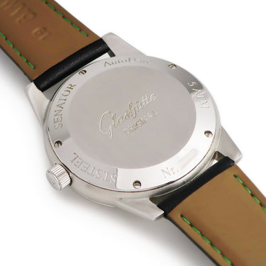 腕時計 グラスヒュッテ オリジナル GLASHUTTE ORIGINAL セネタ パノラマデイト 38-42-07-22-04 自動巻き メンズ ブラック 黒 アラビア