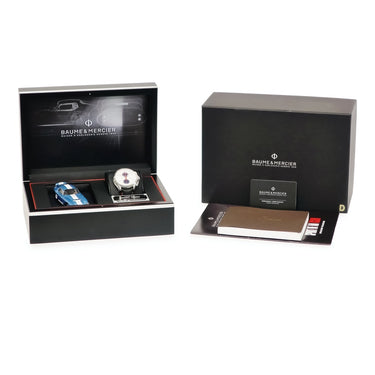 腕時計 ボーム&メルシエ BAUME&MERCIER クリフトン クロノグラフ クラブ シェルビー コブラ M0A10342 自動巻き メンズ ホワイト コラボ 限定