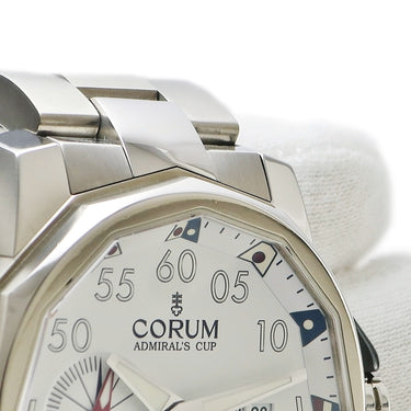 腕時計 コルム CORUM アドミラルズカップ コンペティション48 947.931.04/V700 AA12 自動巻き メンズ 白 12角形 信号旗 チタン