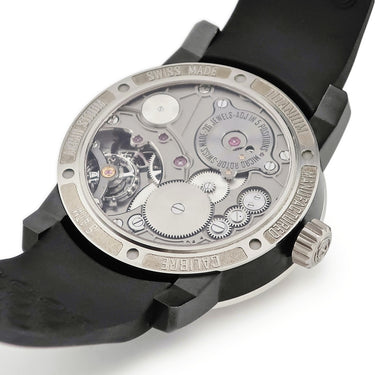 腕時計 アーミン・シュトローム Armin Strom レーシング グラヴィティ ST14-GR.90 自動巻き メンズ OH済 スケルトン ブラックPVD 限定