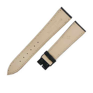 パテックフィリップ PATEK PHILIPPE 純正 ブラック クロコダイル 腕時計パーツ 未使用 替え クロコ バンド ベルト ストラップ マット 20ｍｍ ブラック 黒