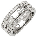 ブルガリ BVLGARI オープン パレンテシ ダイヤリング ホワイトゴールド K18WG ダイヤモンド #51(JP11) リング 指輪 750 18K 18金 オープンワーク 11号