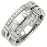 ブルガリ BVLGARI オープン パレンテシ ダイヤリング ホワイトゴールド K18WG ダイヤモンド #51(JP11) リング 指輪 750 18K 18金 オープンワーク 11号