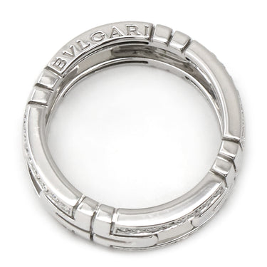 ブルガリ BVLGARI オープン パレンテシ ダイヤリング ホワイトゴールド K18WG ダイヤモンド #51(JP11) リング 指輪 750 18K 18金 オープンワーク 11号