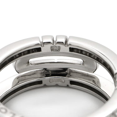 ブルガリ BVLGARI オープン パレンテシ ダイヤリング ホワイトゴールド K18WG ダイヤモンド #51(JP11) リング 指輪 750 18K 18金 オープンワーク 11号