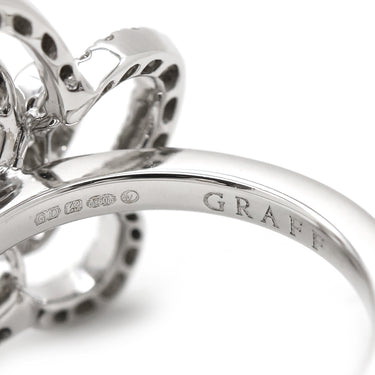 グラフ GRAFF ワイルドフラワー ダイヤモンド リング RGR846 ホワイトゴールド K18WG ダイヤモンド リング 指輪 Au750 GRAFF スモール 6号