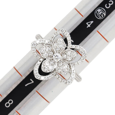 グラフ GRAFF ワイルドフラワー ダイヤモンド リング RGR846 ホワイトゴールド K18WG ダイヤモンド リング 指輪 Au750 GRAFF スモール 6号