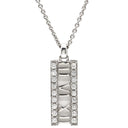 ティファニー Tiffany & Co ピアスド アトラスバー ホワイトゴールド K18WG ダイヤモンド ネックレス ダイヤモンド 750 Ag750 ローマ数字
