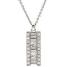 ティファニー Tiffany & Co ピアスド アトラスバー ホワイトゴールド K18WG ダイヤモンド ネックレス ダイヤモンド 750 Ag750 ローマ数字