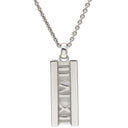 ティファニー Tiffany & Co ピアスド アトラスバー ホワイトゴールド K18WG ダイヤモンド ネックレス ダイヤモンド 750 Ag750 ローマ数字
